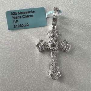 Brand new moissanite cross for sale. Solid, Beautiful quality.